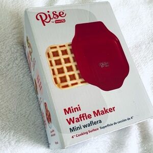 Rise By Dash Mini Waffle Maker – Red